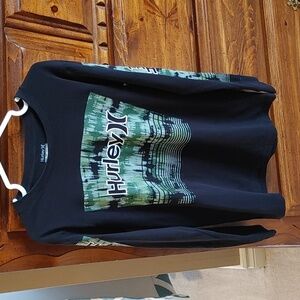 💚Boys Hurley Long Sleeve Medium Graphic T-shirt